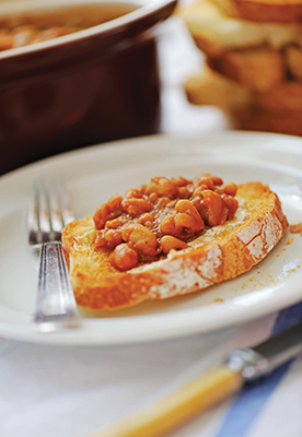 A photo of homemade beans on toast