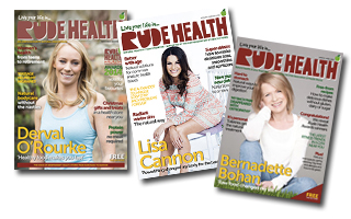 Covers of Rude Health Magazine